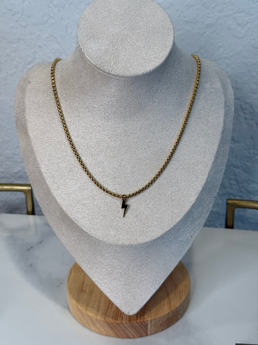 Retro Bolt Necklace